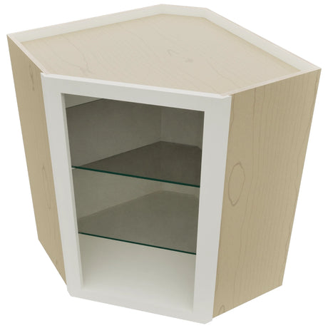 Fabuwood Dove NDWDC2430 Wall Corner Diagonal No Door Cabinet, Top View