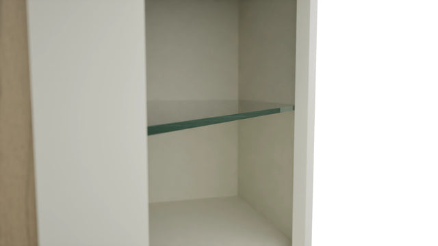 Fabuwood Dove NDWDC2430 Wall Corner Diagonal No Door Cabinet, Detail View