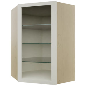 Fabuwood Dove NDWDC2436 Wall Corner Diagonal No Door Cabinet, Front View