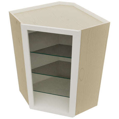 Fabuwood Dove NDWDC2436 Wall Corner Diagonal No Door Cabinet, Top View