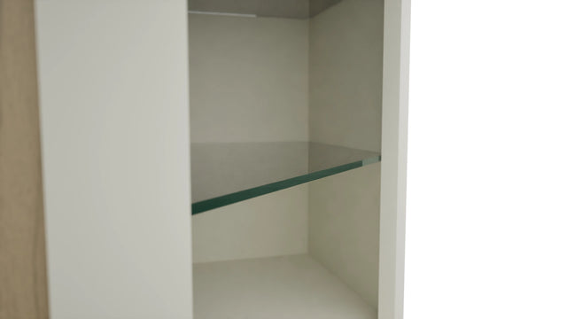 Fabuwood Dove NDWDC2436 Wall Corner Diagonal No Door Cabinet, Detail View
