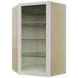 Fabuwood Dove NDWDC2439 Wall Corner Diagonal No Door Cabinet, Front View