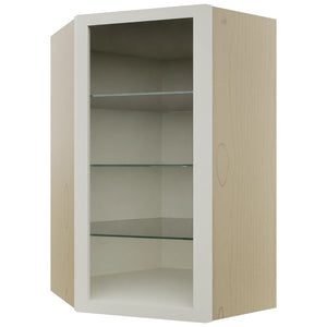 Fabuwood Dove NDWDC2439 Wall Corner Diagonal No Door Cabinet, Front View