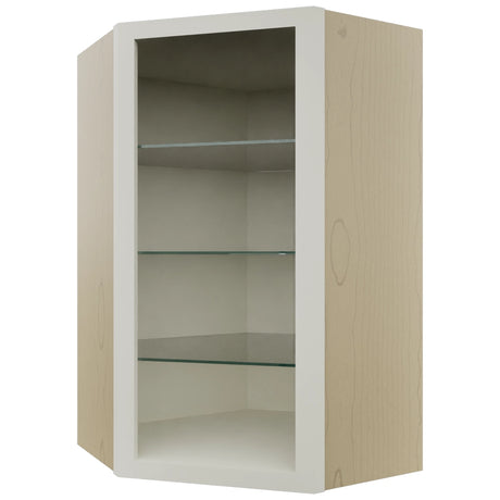 Fabuwood Dove NDWDC2439 Wall Corner Diagonal No Door Cabinet, Front View