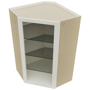 Fabuwood Dove NDWDC2439 Wall Corner Diagonal No Door Cabinet, Top View