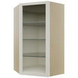 Fabuwood Dove NDWDC2442 Wall Corner Diagonal No Door Cabinet, Front View