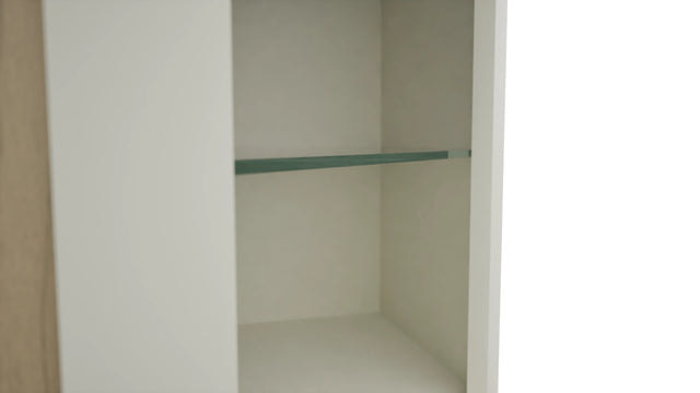 Fabuwood Dove NDWDC2442 Wall Corner Diagonal No Door Cabinet, Detail View