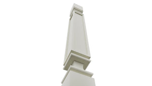 Fabuwood Dove SP3X3 Base Post, Detail View