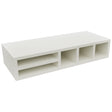 Fabuwood Dove WO306 Wall Organizer Rack, Front View