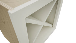 Fabuwood Dove WR15X15 Wall Wine Rack, Detail View