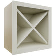 Fabuwood Dove WR18X18 Wall Wine Rack, Front View