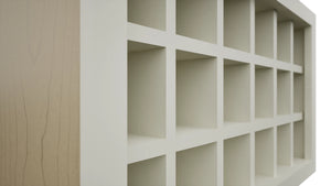 Fabuwood Dove WR3018 Wall Wine Rack, Detail View