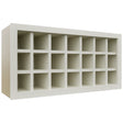 Fabuwood Dove WR3618 Wall Wine Rack, Front View