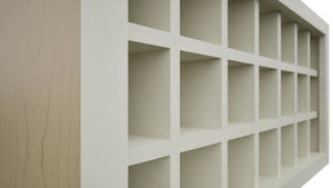 Fabuwood Dove WR3618 Wall Wine Rack, Detail View