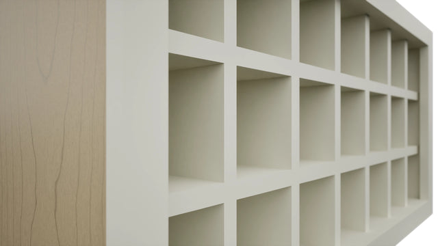 Fabuwood Dove WR3618 Wall Wine Rack, Detail View
