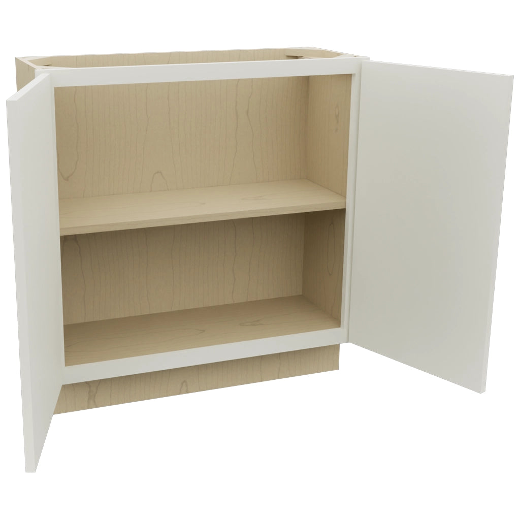 Fabuwood Echo Dove B33FD-12D Base Full Door Cabinet, Open View