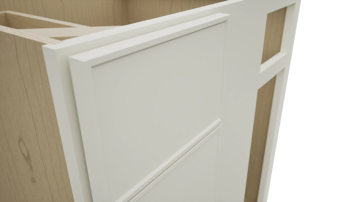 Fabuwood Echo Dove BLB36/39 Base Corner Blind Cabinet, Detail View