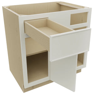 Fabuwood Echo Dove BLB39/42 Base Corner Blind Cabinet, Open View