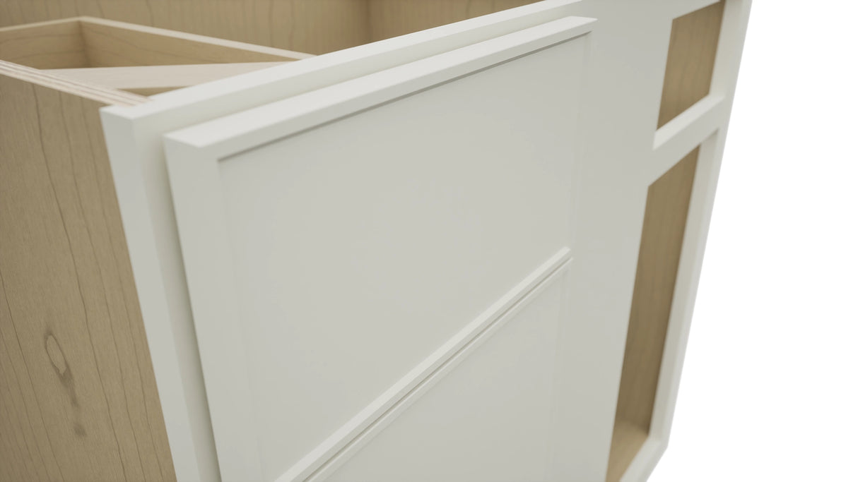 Fabuwood Echo Dove BLB39/42 Base Corner Blind Cabinet, Detail View