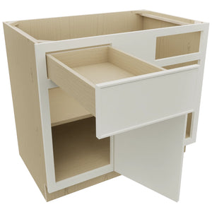 Fabuwood Echo Dove BLB42/45 Base Corner Blind Cabinet, Open View