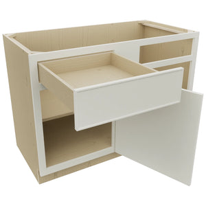 Fabuwood Echo Dove BLB48/51 Base Corner Blind Cabinet, Open View