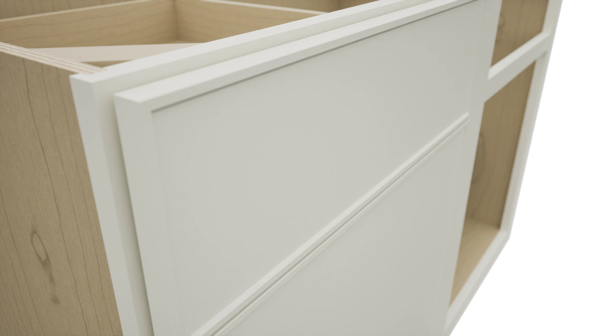 Fabuwood Echo Dove BLB48/51 Base Corner Blind Cabinet, Detail View