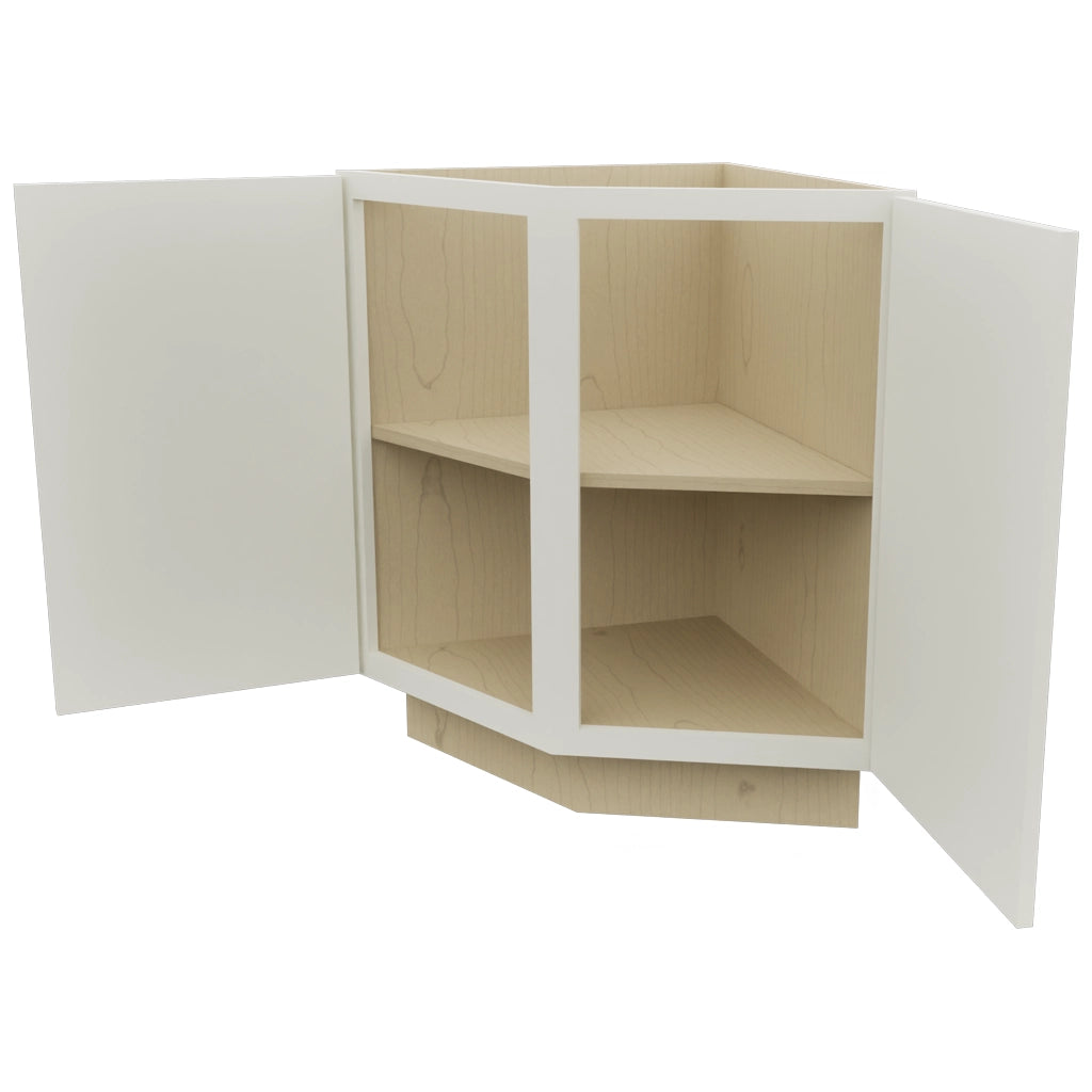Fabuwood Echo Dove BRA24 Base Return Angle Cabinet, Open View