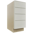 Fabuwood Echo Dove DB15-4 Base 4 Drawers Cabinet, Front View