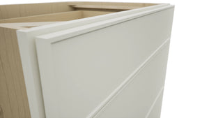 Fabuwood Echo Dove DB33 Base 3 Drawers Cabinet, Detail View