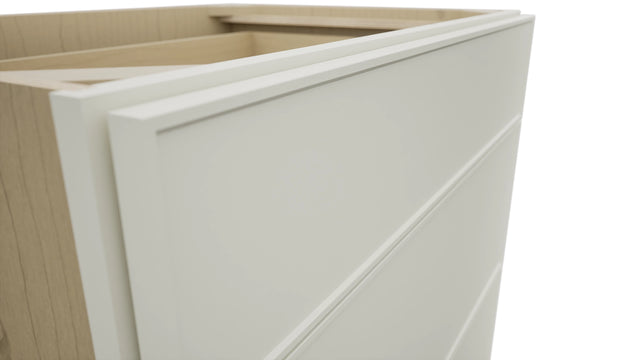 Fabuwood Echo Dove DB33 Base 3 Drawers Cabinet, Detail View