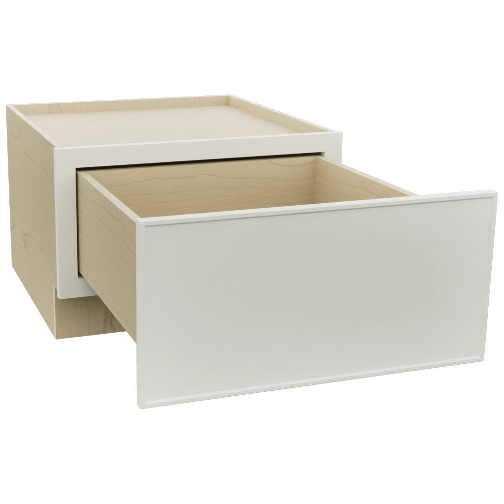Fabuwood Echo Dove DBS24 Base Bench Seat Cabinet, Open View