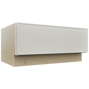 Fabuwood Echo Dove DBS36 Base Bench Seat Cabinet, Front View