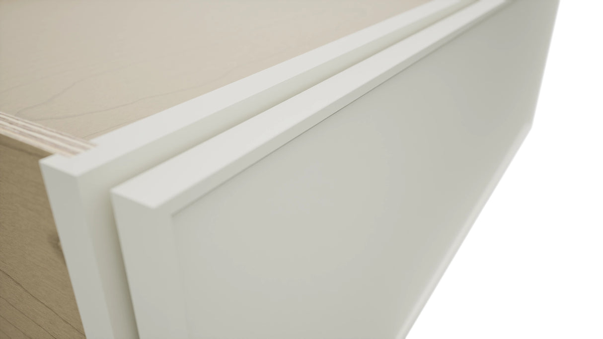 Fabuwood Echo Dove DBS36 Base Bench Seat Cabinet, Detail View