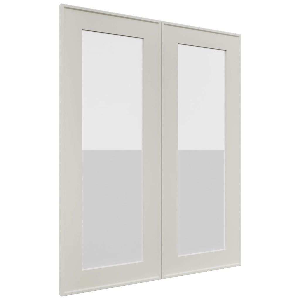 Fabuwood Echo Dove DS GDW2430 Wall Glass Door, Front View