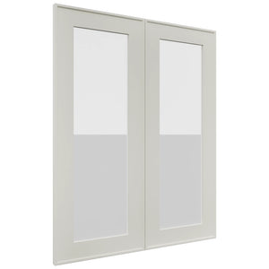 Fabuwood Echo Dove DS GDW2430 Wall Glass Door, Front View