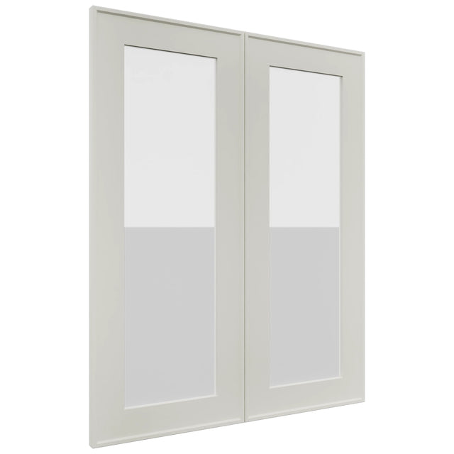 Fabuwood Echo Dove DS GDW2430 Wall Glass Door, Front View