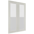 Fabuwood Echo Dove DS GDW2436 Wall Glass Door, Front View
