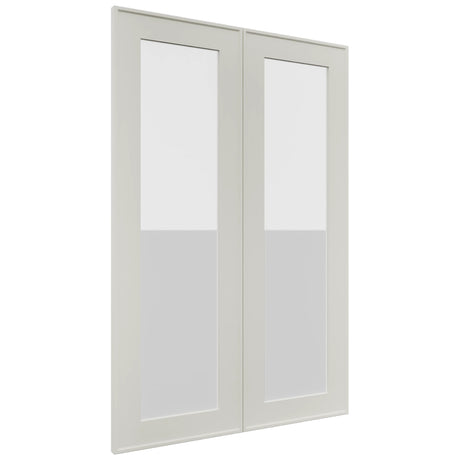 Fabuwood Echo Dove DS GDW2436 Wall Glass Door, Front View