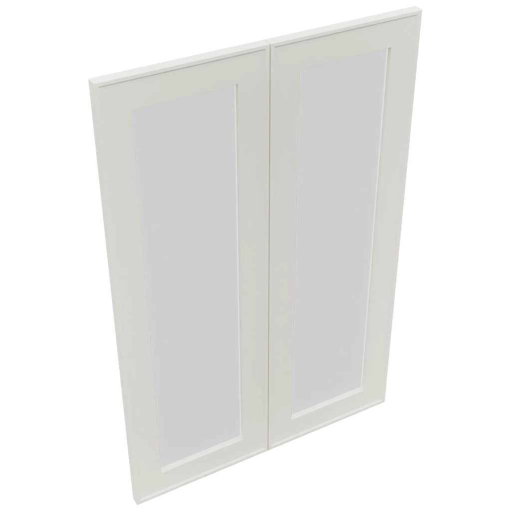 Fabuwood Echo Dove DS GDW2436 Wall Glass Door, Top View