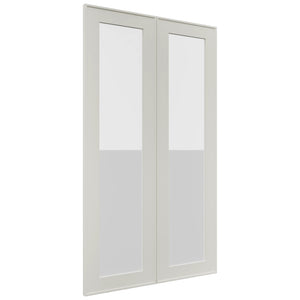 Fabuwood Echo Dove DS GDW2442 Wall Glass Door, Front View