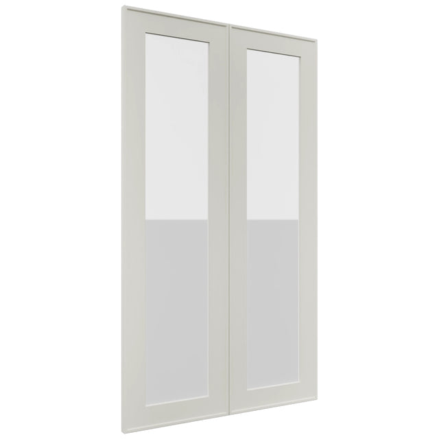 Fabuwood Echo Dove DS GDW2442 Wall Glass Door, Front View