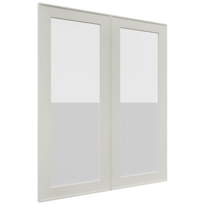 Fabuwood Echo Dove DS GDW3036 Wall Glass Door, Front View