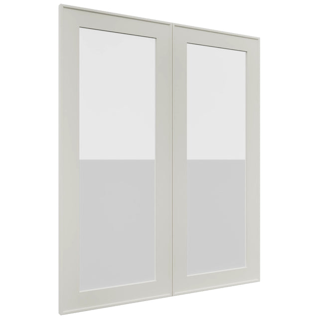 Fabuwood Echo Dove DS GDW3036 Wall Glass Door, Front View