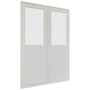 Fabuwood Echo Dove DS GDW3042 Wall Glass Door, Front View