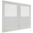 Fabuwood Echo Dove DS GDW3630 Wall Glass Door, Front View