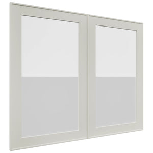 Fabuwood Echo Dove DS GDW3630 Wall Glass Door, Front View