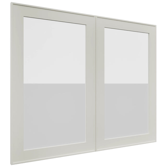 Fabuwood Echo Dove DS GDW3630 Wall Glass Door, Front View
