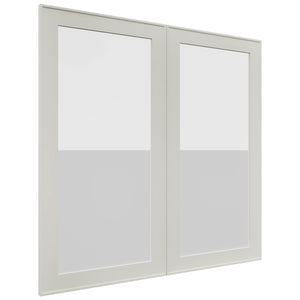 Fabuwood Echo Dove DS GDW3636 Wall Glass Door, Front View