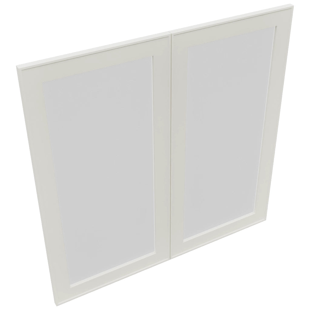 Fabuwood Echo Dove DS GDW3636 Wall Glass Door, Top View