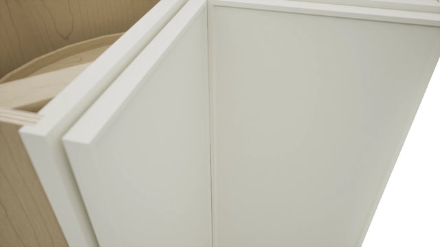 Fabuwood Echo Dove LSB36 Base Corner Lazy Susan Cabinet, Detail View